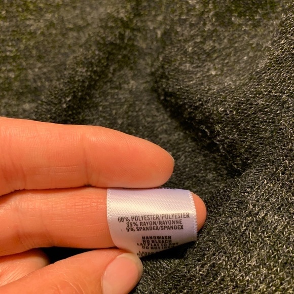 Costa Blanca Grey Open Drape Front Zipper Cardigan - Picture 6 of 7